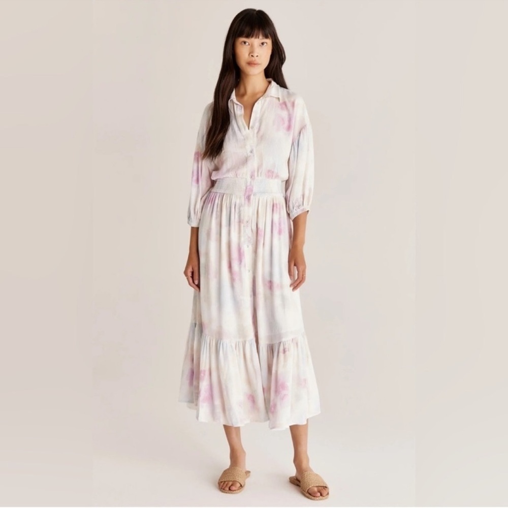 🎯Z Supply Pink and White Blouse